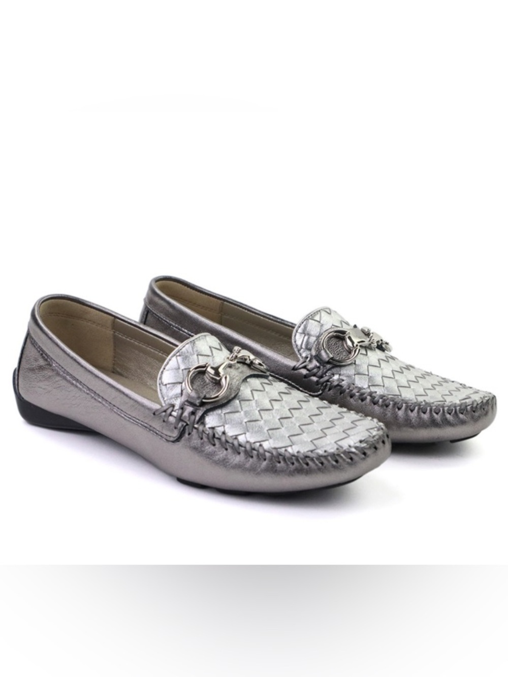 Robert Zur Perlata Anthracite and Silver Satin Metallic